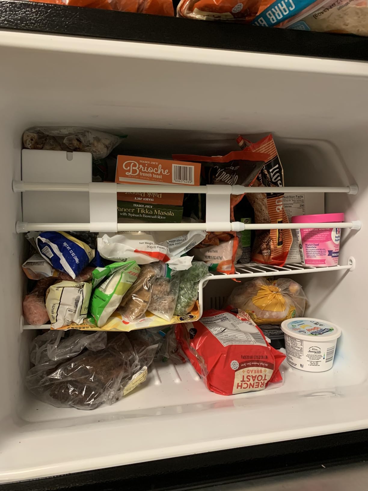 4 Sets Double RV Refrigerator Bars, 15.8-27.6 Inches Non-Slip Adjustable RV Fridge Tension Rods, for Camper Refrigerator, Kitchen, Bookshelf, Cupboard-White customer photo 1