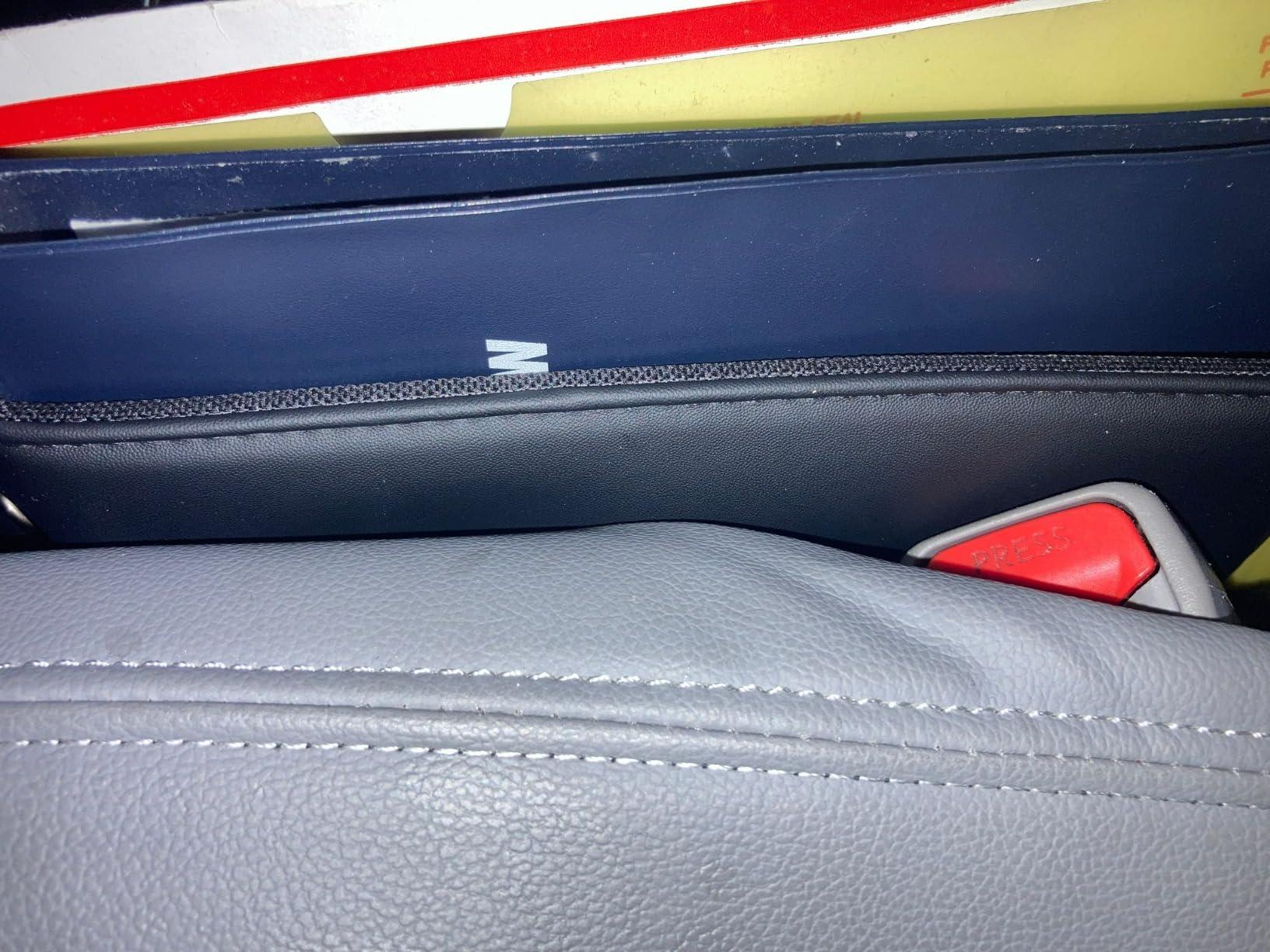 Premium Leather Car Seat Gap Filler Organizer (0.2