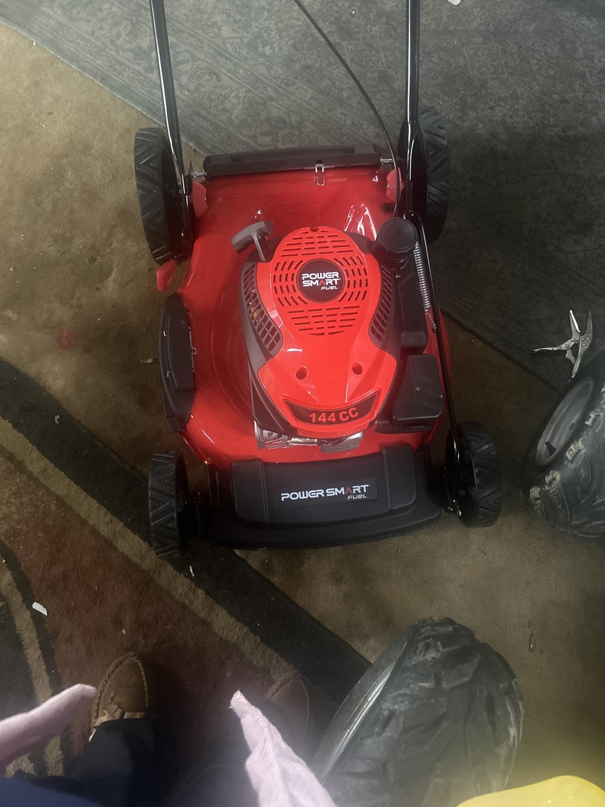 PowerSmart EasyGlide 21-Inch Gas Lawn Mower, 144cc 4-Stroke OHV Engine, Push Walk-Behind, 3-in-1 Mulch/Bag/Side Discharge, Steel Deck, 6 Height Adjustment customer photo 2