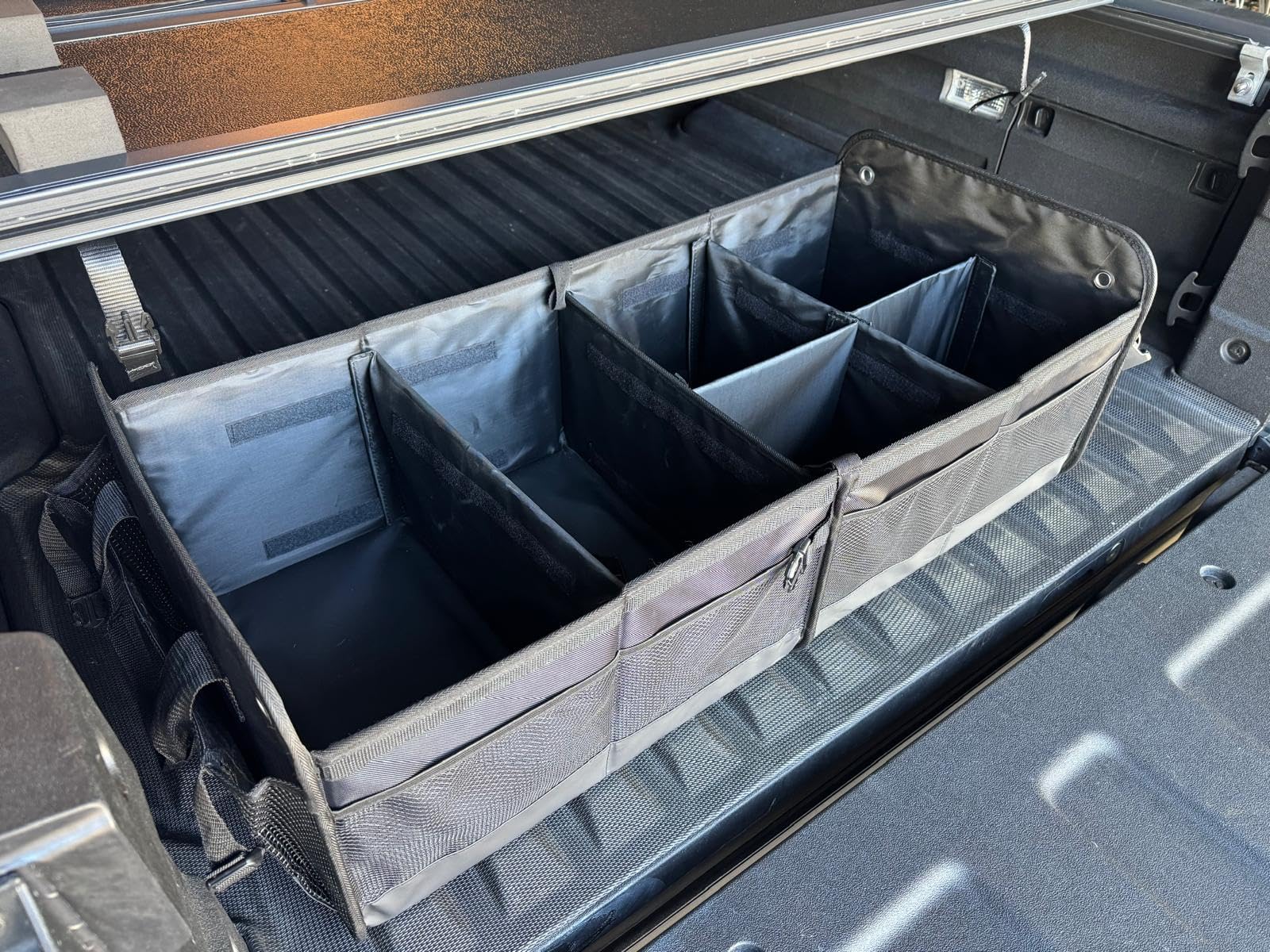 TRUNKCRATEPRO Car Organizers and Storage Premium Adjustable Multi Compartments Car Storage Organizer | Portable and Foldable SUV Trunk Organizer for Car (Standard Size, 20.86