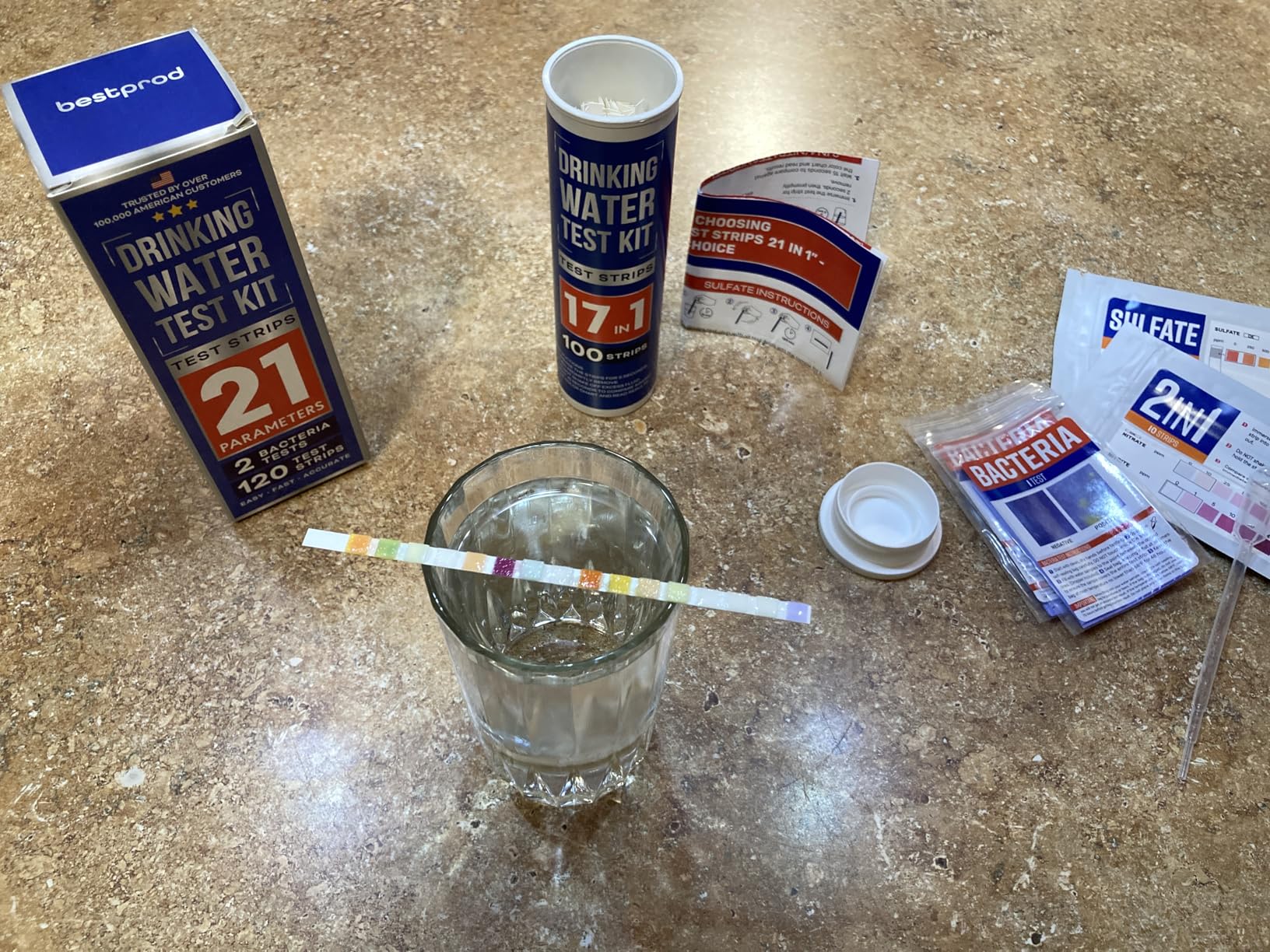 All-New 20 in 1 Drinking Water Testing Kit 120 Strips customer photo 1