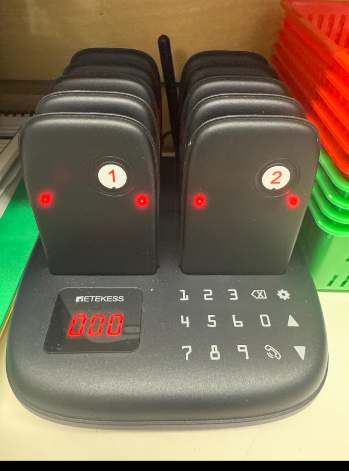 Retekess TD175P Restaurant Pager System Buzzers, Pagers for Restaurants, 500M-800M, Set with Vibration, Flashing and Buzzer, 30 Order Buzzers for Restaurant, Food Court, Firms customer photo 1