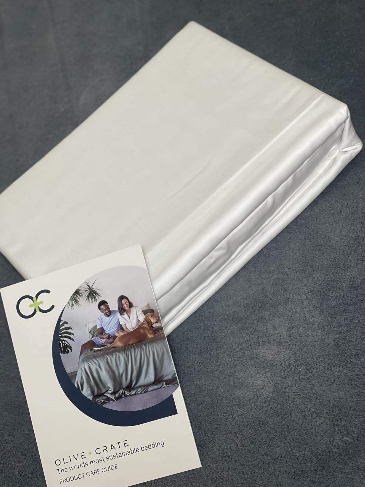 Olive + Crate Tencel Lyocell Eucalyptus Sheets King Size - Cooling Tencel Sheets for Hot Sleepers with 18 Inch Deep Pocket Fit - Ivory 4-Piece Set customer photo 1