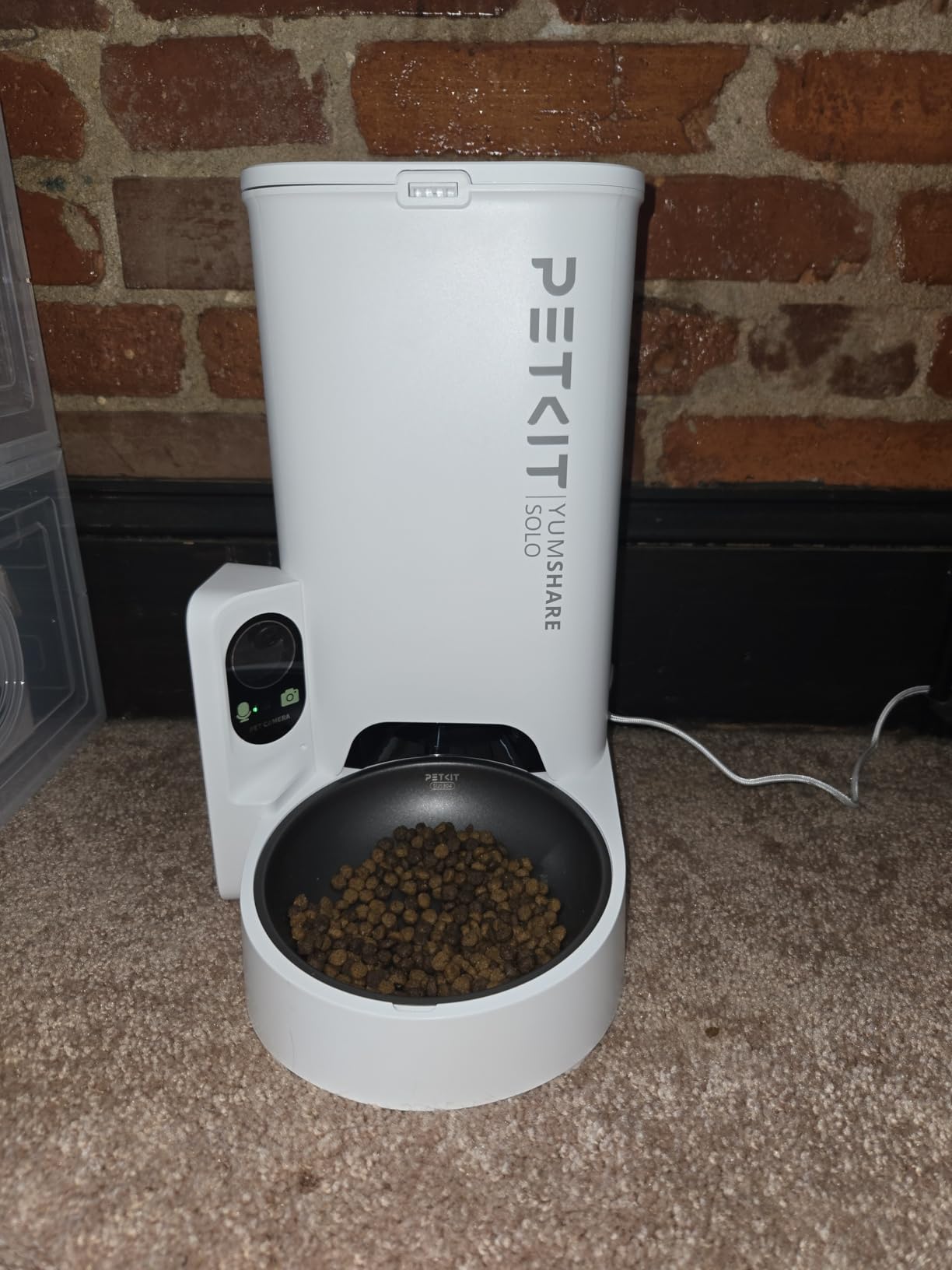 PETKIT Automatic Cat Feeder with Camera, 1080P HD Video with Night Vision, 2.4G WiFi Pet Feeder for Cat & Small Dog, 2-Way Audio & Meal Call Pet Food Dispenser with Desiccant Bag, Motion Capturing customer photo 2