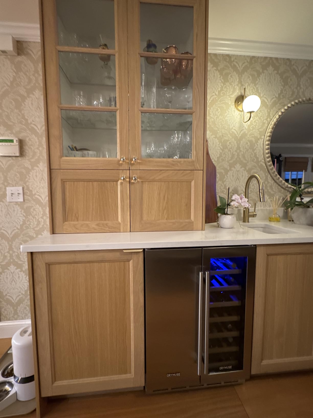 Large 200 Bottle Wine Fridge - 24 Inch Wine Cooler Refrigerator, Freestanding and Built-in Design customer photo 1
