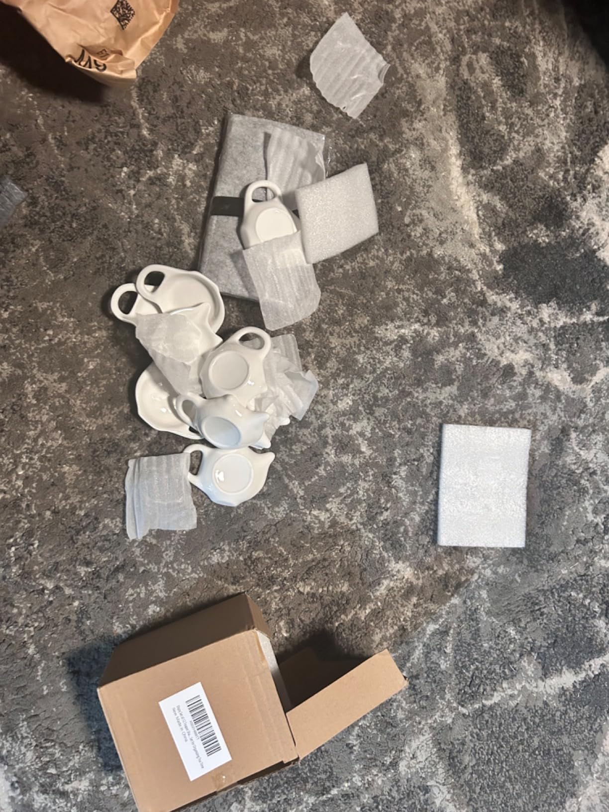 Elsjoy 12 Pack Ceramic Tea Bag Holder Plates, Teapot Shaped Tea Bag Coaster for Used Tea Bag, Small Tea Bag Dish Set, Afternoon Tea Accessories customer photo 1