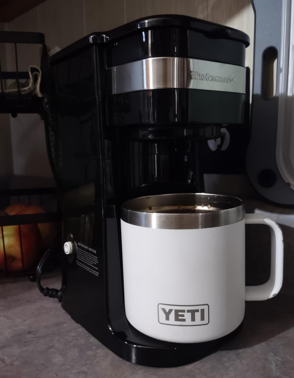 Elite Gourmet EHC114 Personal Single-Serve Compact Coffee Maker Brewer Includes 14Oz. Thermal Travel Mug with Stainless Steel Interior customer photo 2