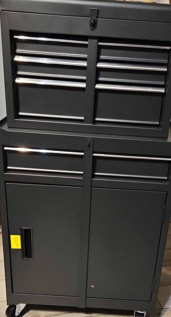 Winado 4-Drawer Rolling Tool Chest with Wheels & Lock, Tool Box with Large Storage Cabinet and Adjustable Shelf, Removable Portable Top Box for Garage, Warehouse, Factory customer photo 1