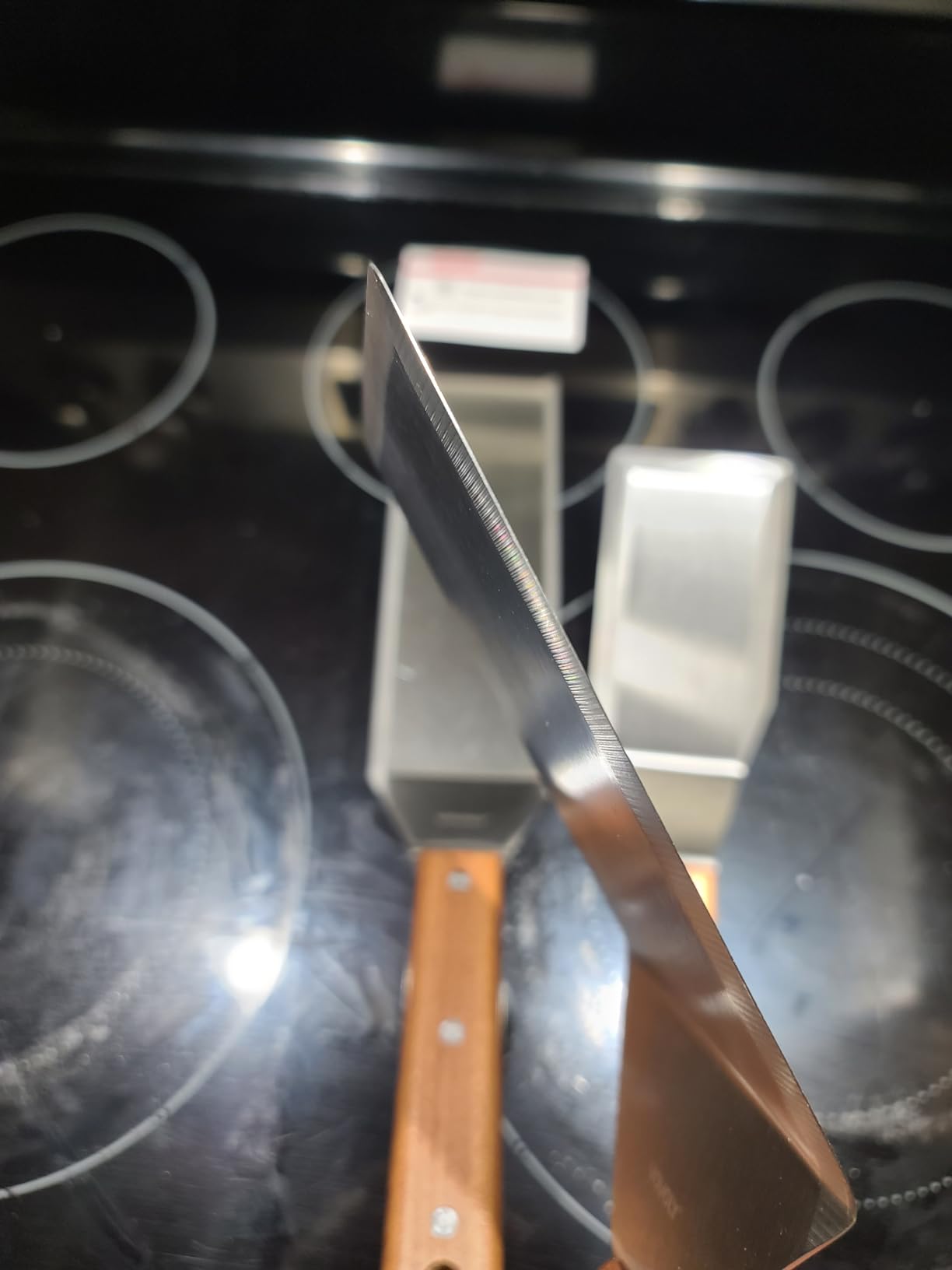 Stainless Steel Spatula Set, Grill Spatula Set with Full Tang Handle & Beveled Edges, Long Wide Spatula for Cast Iron Griddle BBQ Flat Top Grill, Pancake Turner, Smash Burgers Metal Flipper customer photo 2