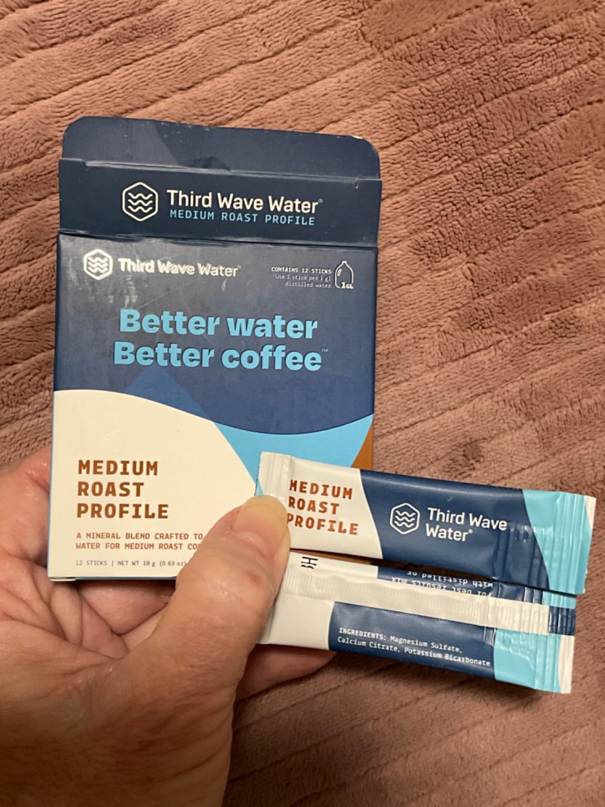 Third Wave Water Medium Roast For Brewing The Best Coffee 12 Single Gallon Sticks, As Seen On Shark Tank customer photo 1