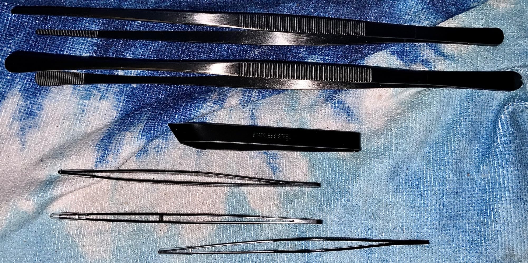 JETKONG 6 Pcs Cooking Tweezer Tongs, 12'' and 6.3