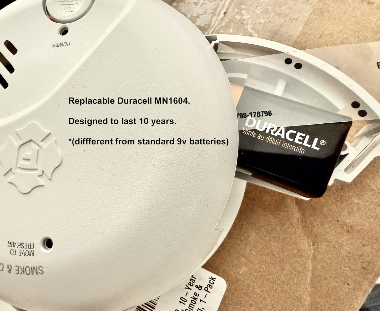 First Alert BRK SMICO110, 10-Year Battery Combination Smoke & Carbon Monoxide Alarm, 1-Pack customer photo 1