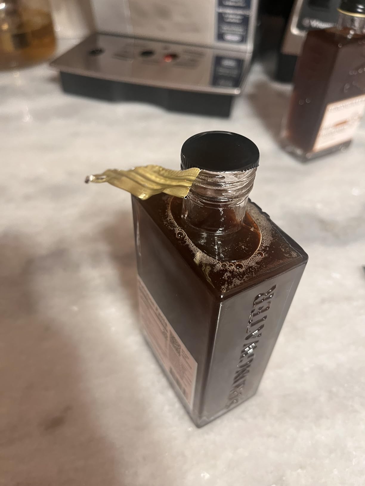 Strongwater Smoked Old Fashioned Craft Cocktail Mixer - Makes 32 Cocktails - Handcrafted Old Fashioned Syrup with Lapsang Souchong Tea, Sugar, Citrus & Cherry customer photo 1