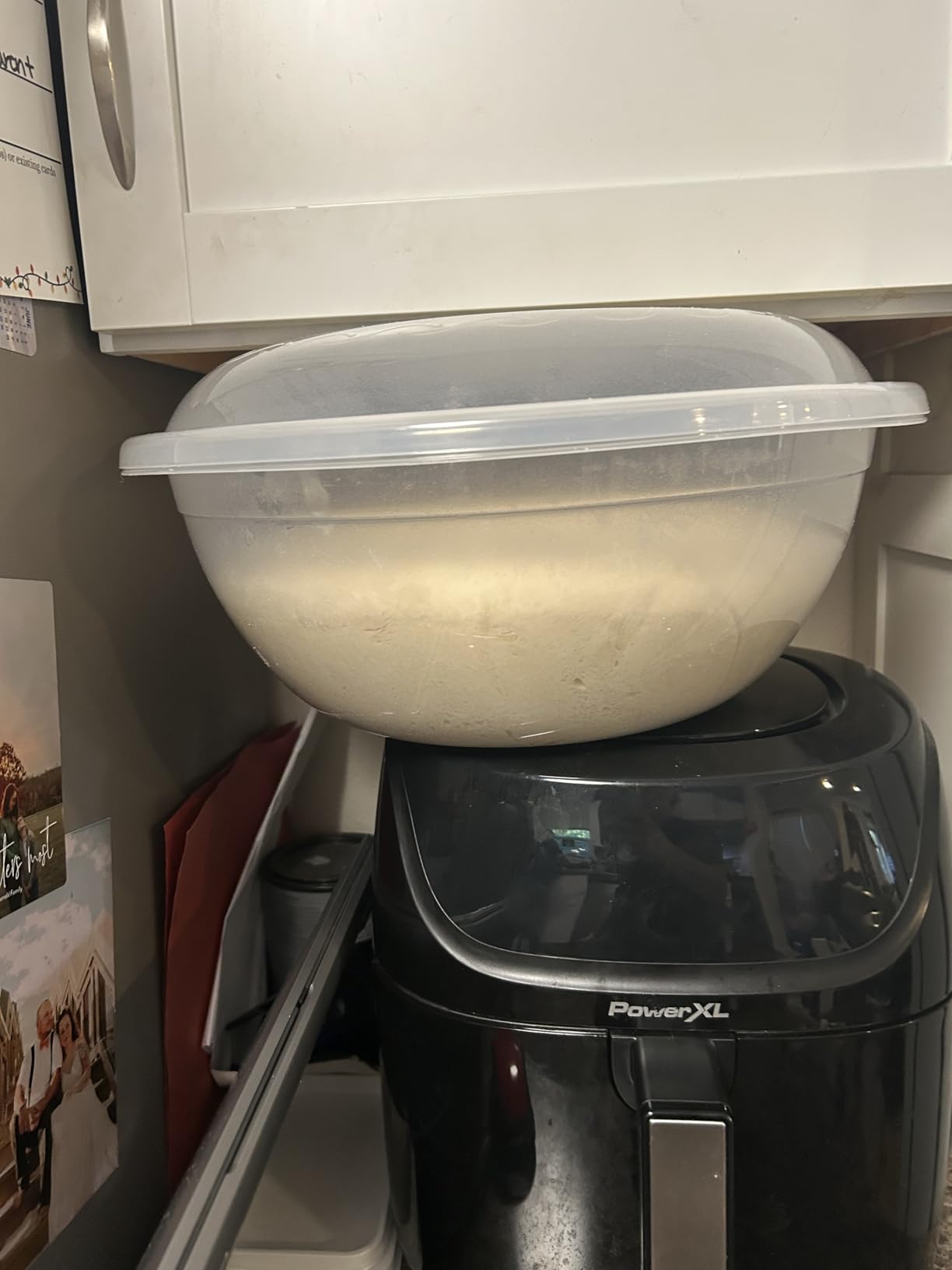 The Challah Bowl with Lid - Dough Riser - Proofer - Plastic Bowl with Cover/Lid - Extra Large 10 Liters - can fit 5Lbs of flour customer photo 2