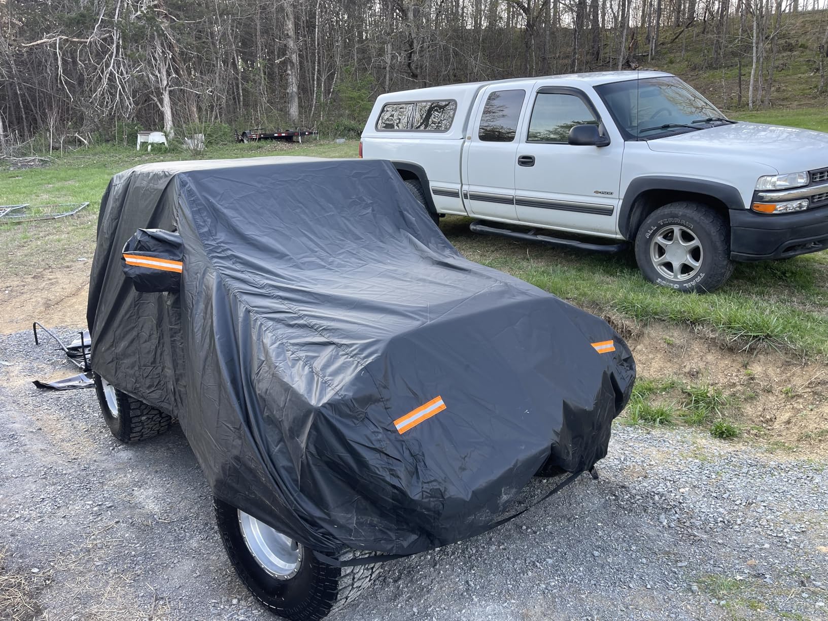 Car Cover Custom Fit for Ford Mustang 1994-2026, for Chevy Camaro 2010-2026, Waterproof All Weather Full Exterior Cover Rain Hail Sun Protector Car Cover with Door Zipper customer photo 2