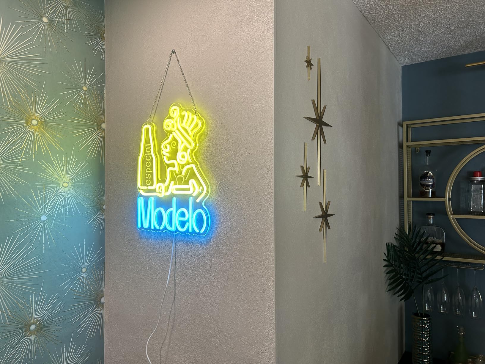 Palm Tree Coron Beer Neon Sign for Wall Decor Bar Light Up Signs Extra Beer LED Lights Man Cave customer photo 2