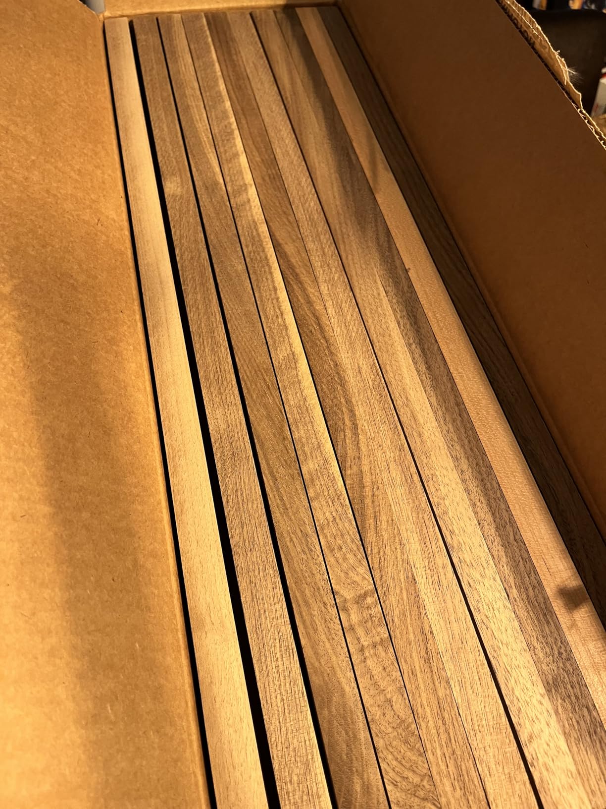Exotic Wood Zone Variety Pack - 5 Walnut, 5 Maple, 5 Cherry Hardwood Boards (3/4