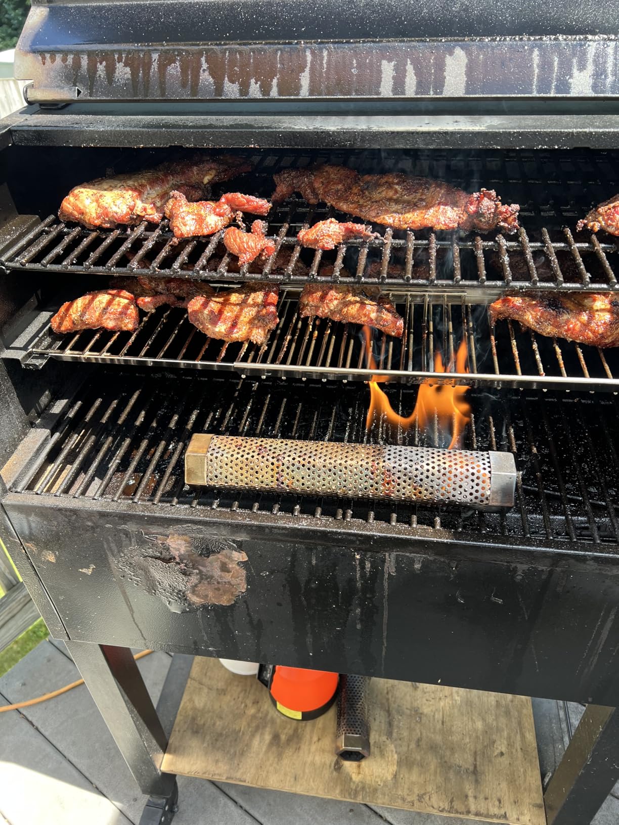 Universal Grill Warming Rack 20.6''- 32.08'', Adjustable for Nexgrill, Dynaglo, Cuisinart, Monument customer photo 1