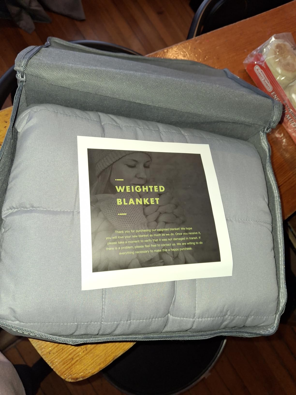 Topblan Weighted Blanket for Adults 12lbs, Soft Cooling Breathable Weighted Throw for Sleeping, Machine Washable Heavy Blanket with Glass Beads for Summer, Sofa Bed, 48