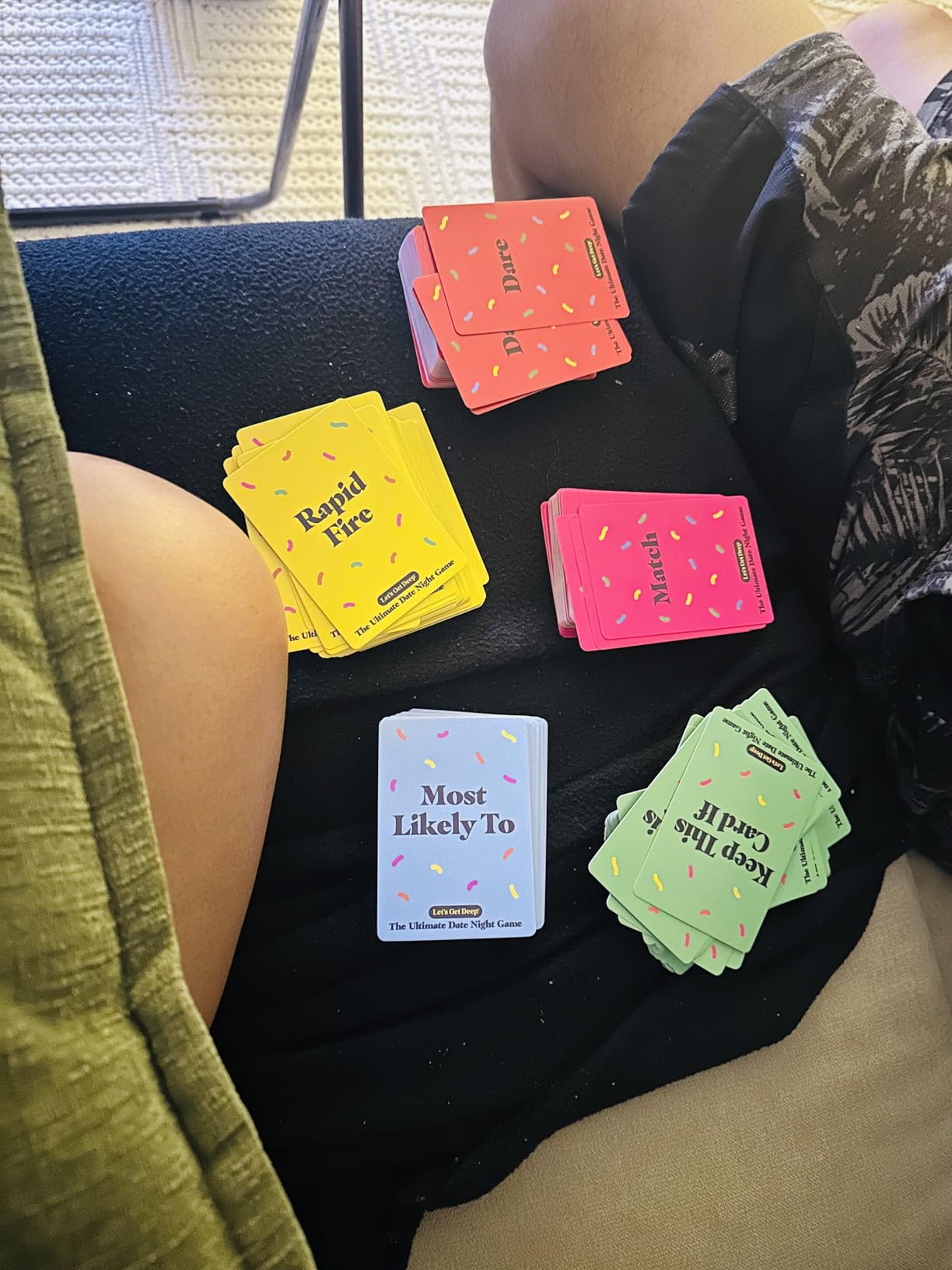 The Ultimate Date Night Game by Relatable, Great for Couples Games and Stay at Home Date Night Ideas, From The Makers of Let's Get Deep Relationship Card Game, Includes 200 Cards & Spinner customer photo 2