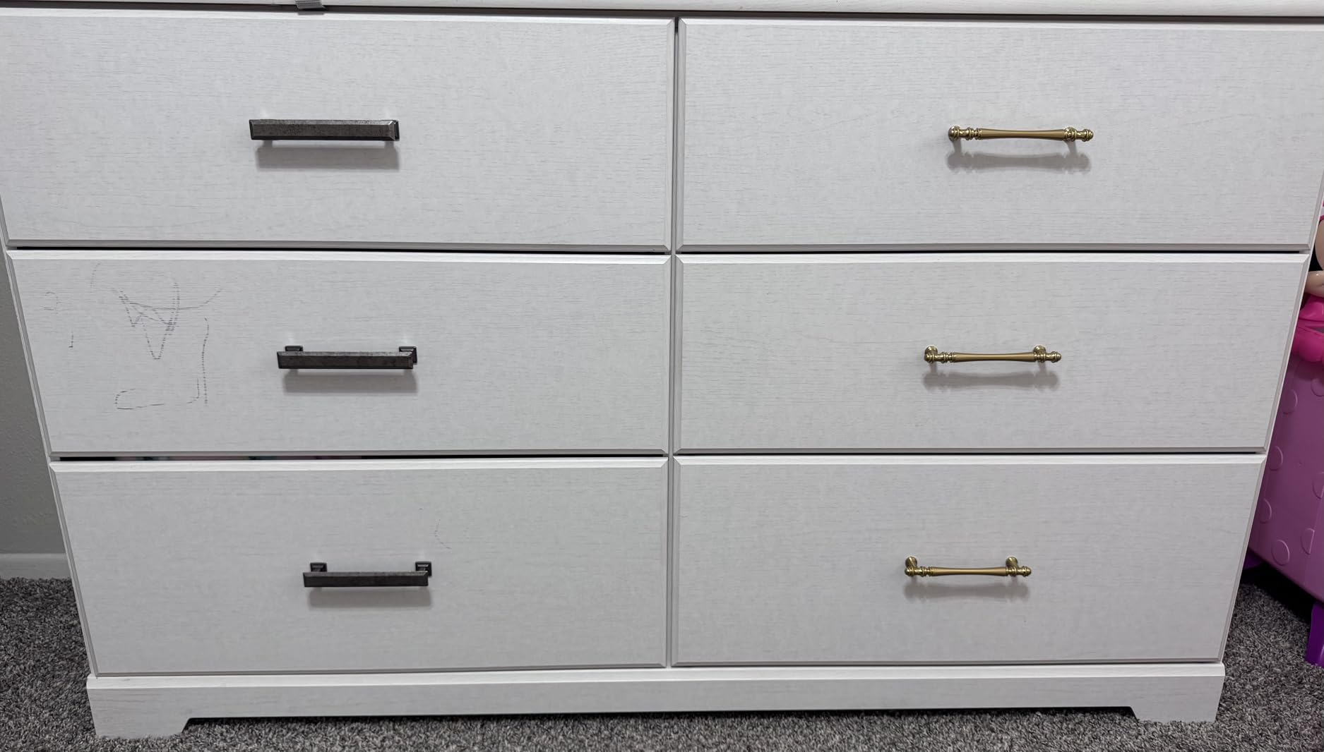 KOOFIZO 10 Pack 5 Inch Brushed Gold Kitchen Cabinet Handles Gold Cabinet Pulls Gold Cabinet Hardware P30 for Cabinets Drawer Dresser Cupboard Bedroom Bathroom customer photo 1