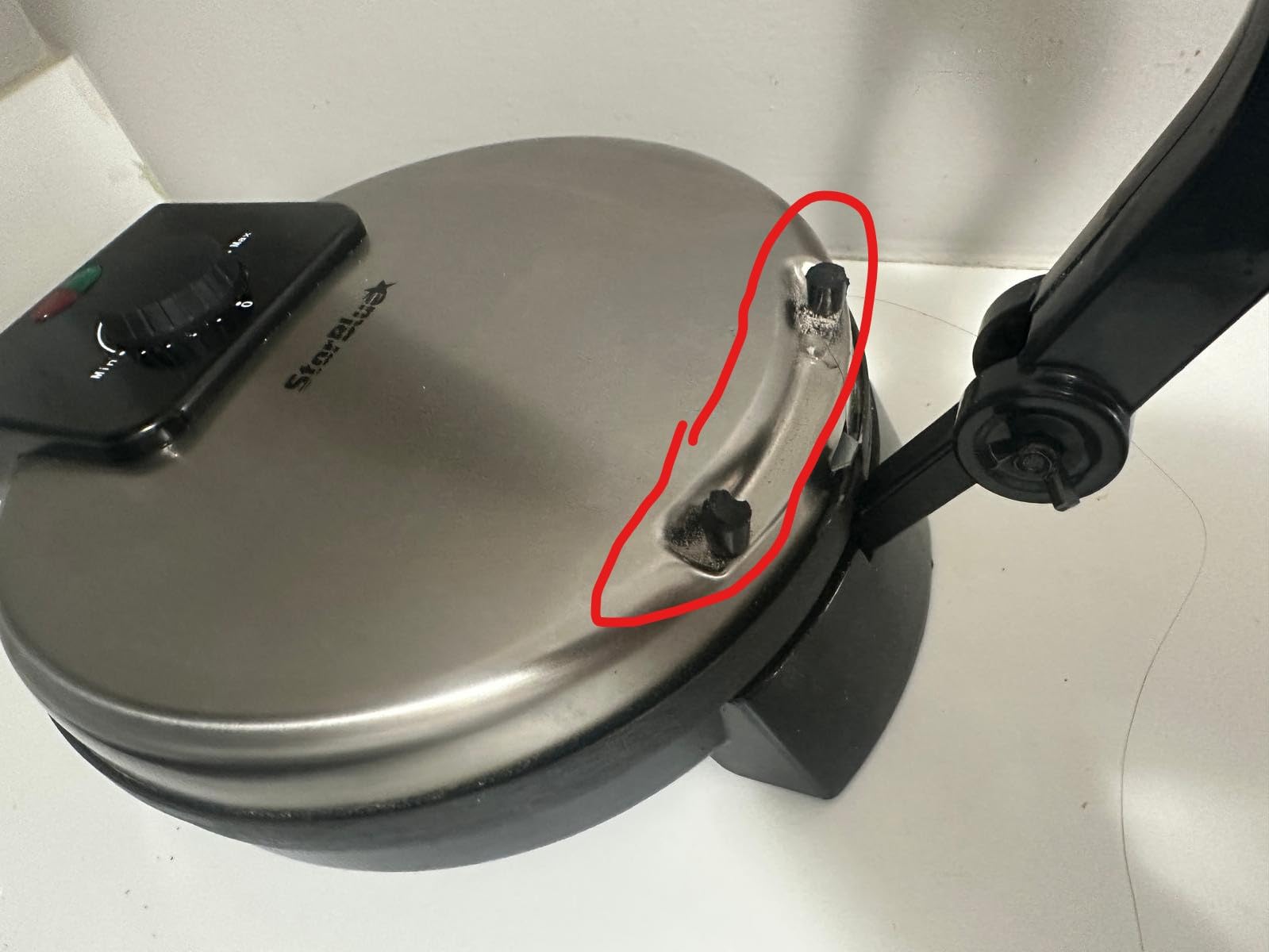 10inch Roti Maker by StarBlue with FREE Roti Warmer and Removable Handle - The automatic Stainless Steel Non-Stick Electric machine to make Indian style Chapati, Tortilla, Roti AC 110V 50/60Hz 1200W customer photo 2