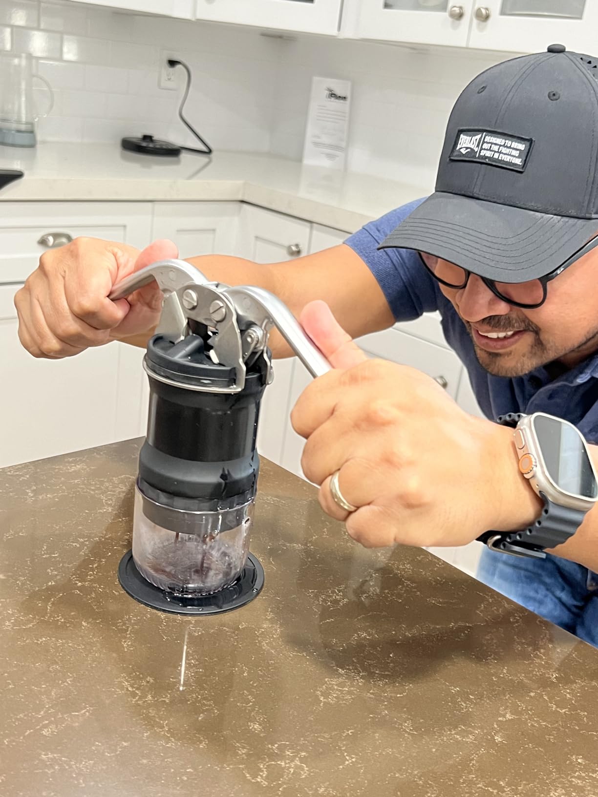 Leverpresso V4 Portable Lever Espresso Maker - Manual Espresso Machine with 51mm Ridgeless Filter Basket, Double Shot, Non-Pressurized, Perfect for Camping & Travel - by HUGH (Non-pressurized Filter) customer photo 1