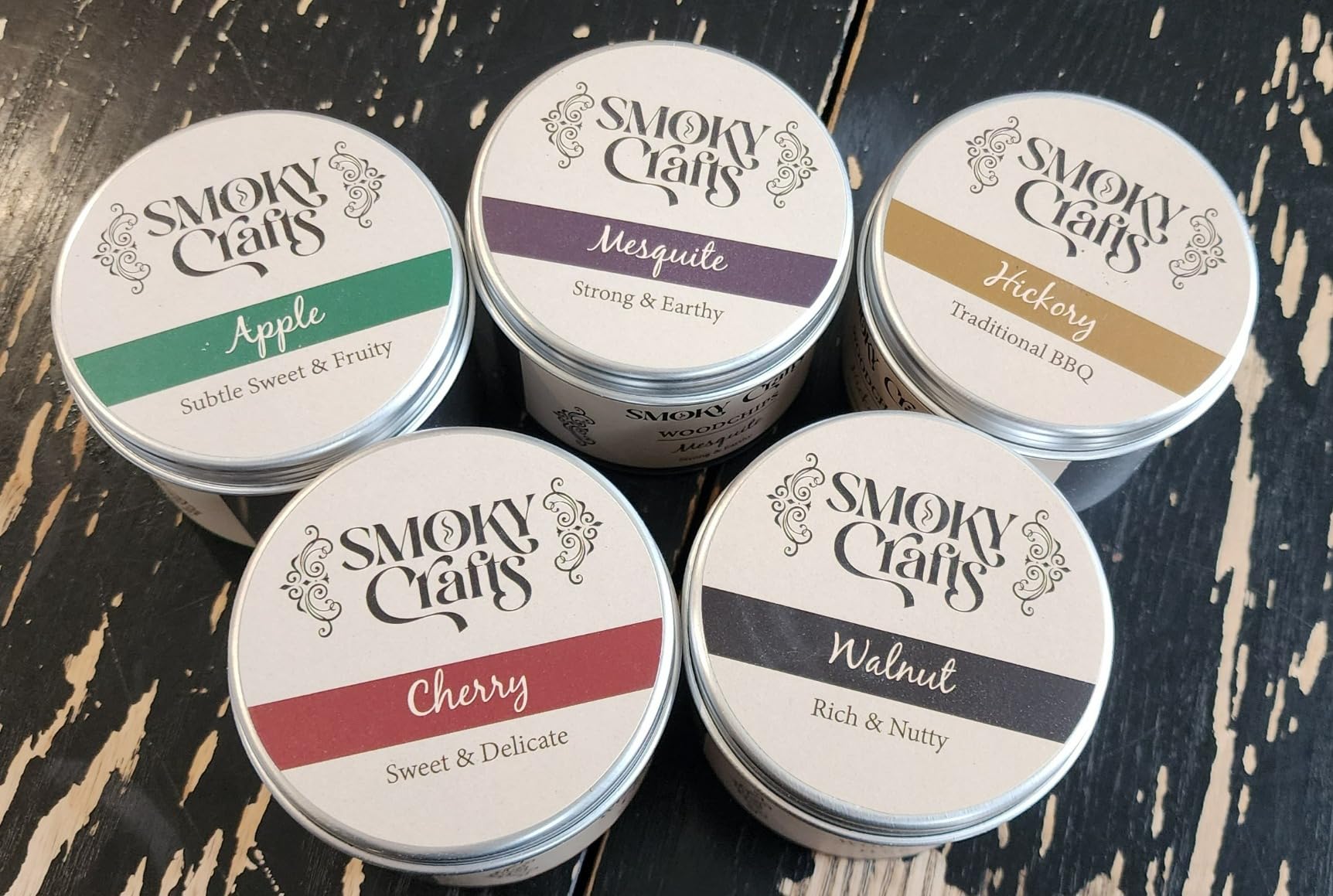 Smoky Crafts 5 x 2oz Wood Chips for Cocktail Smoker (Set of 5: Cherry, Hickory, Apple, Mesquite, Walnut) - 5 Flavors of Smoking Gun Wood Chips - Whiskey Gifts for Men customer photo 2