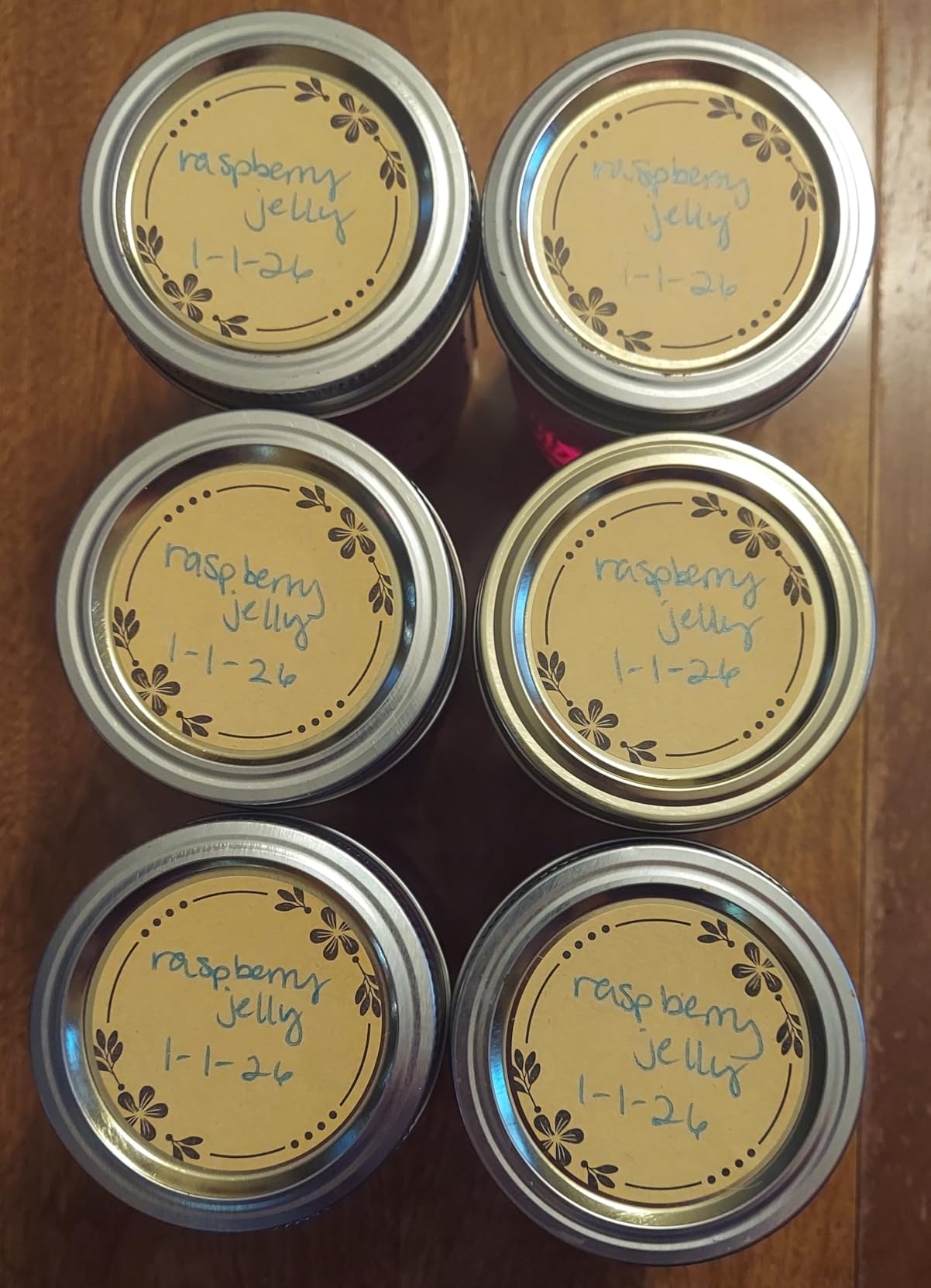 300 Pieces, 2 inch - Canning Labels for Mason Jars, Brown Kraft Jar Stickers to Write On customer photo 1