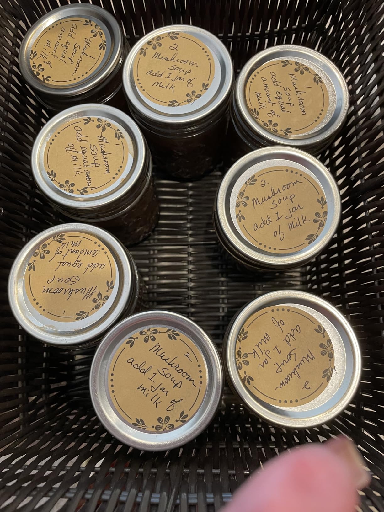 300 Pieces, 2 inch - Canning Labels for Mason Jars, Brown Kraft Jar Stickers to Write On customer photo 2