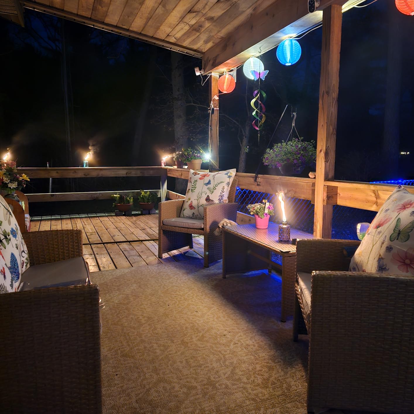 Nonley Glass Table Top Torches, 4 Pack Citronella Torches for Outside, 12oz Flame Light Torch, Refillable with Wick and Cap customer photo 2