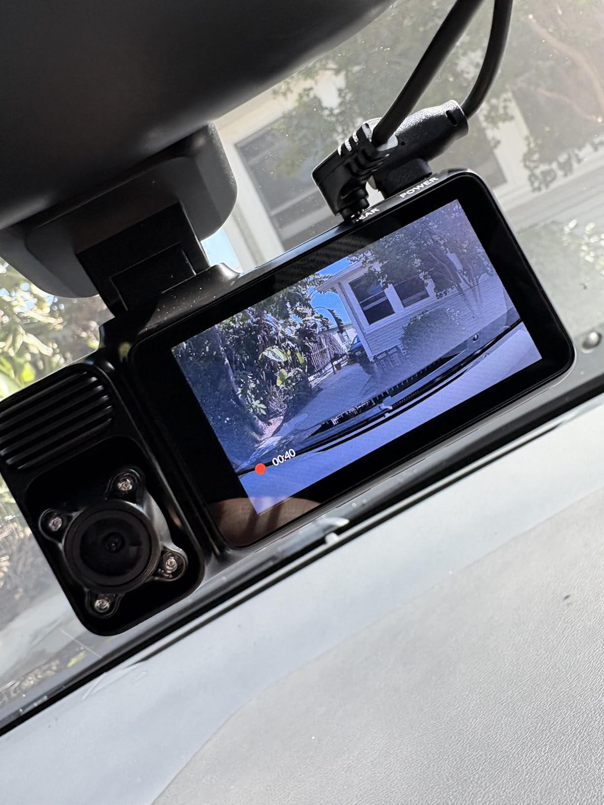 REDTIGER F17 4K 3 Channel Dash Cam, STARVIS 2 IMX675 HDR, 2160P+1080P+1080P Front Inside and Rear Triple Car Camera with 64GB Card, 5.8GHz WiFi GPS, IR Night Vision, G Sensor, WDR, Parking Mode customer photo 2