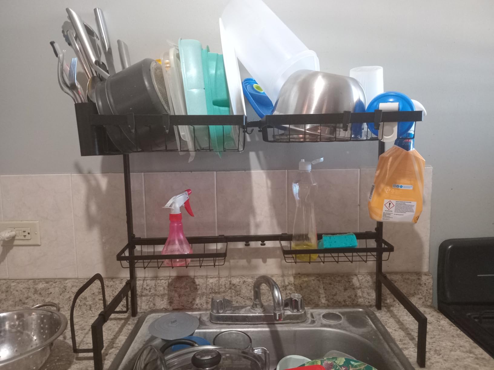 Kitsure Over The Sink Dish Drying Rack - 30.0