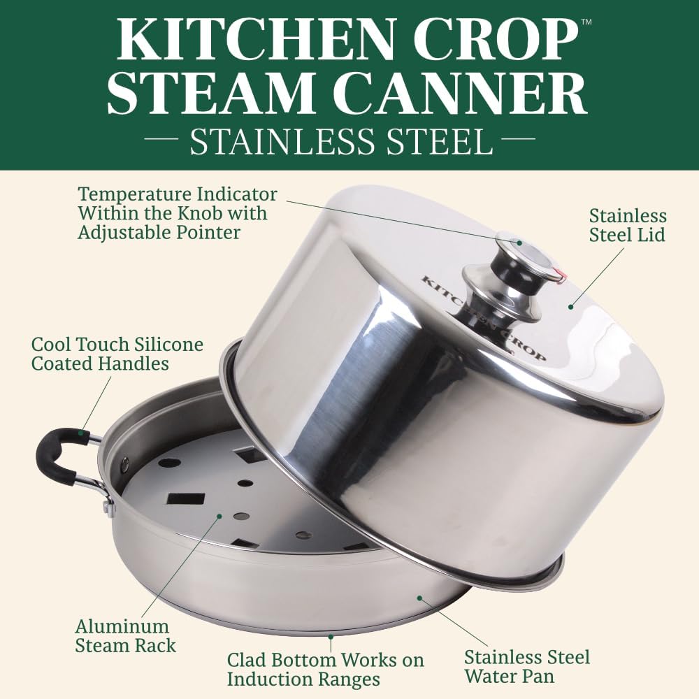 Kitchen Crop Steam Canner with Temperature Indicator (Stainless Steel Steam Canner + Tools) customer photo 2
