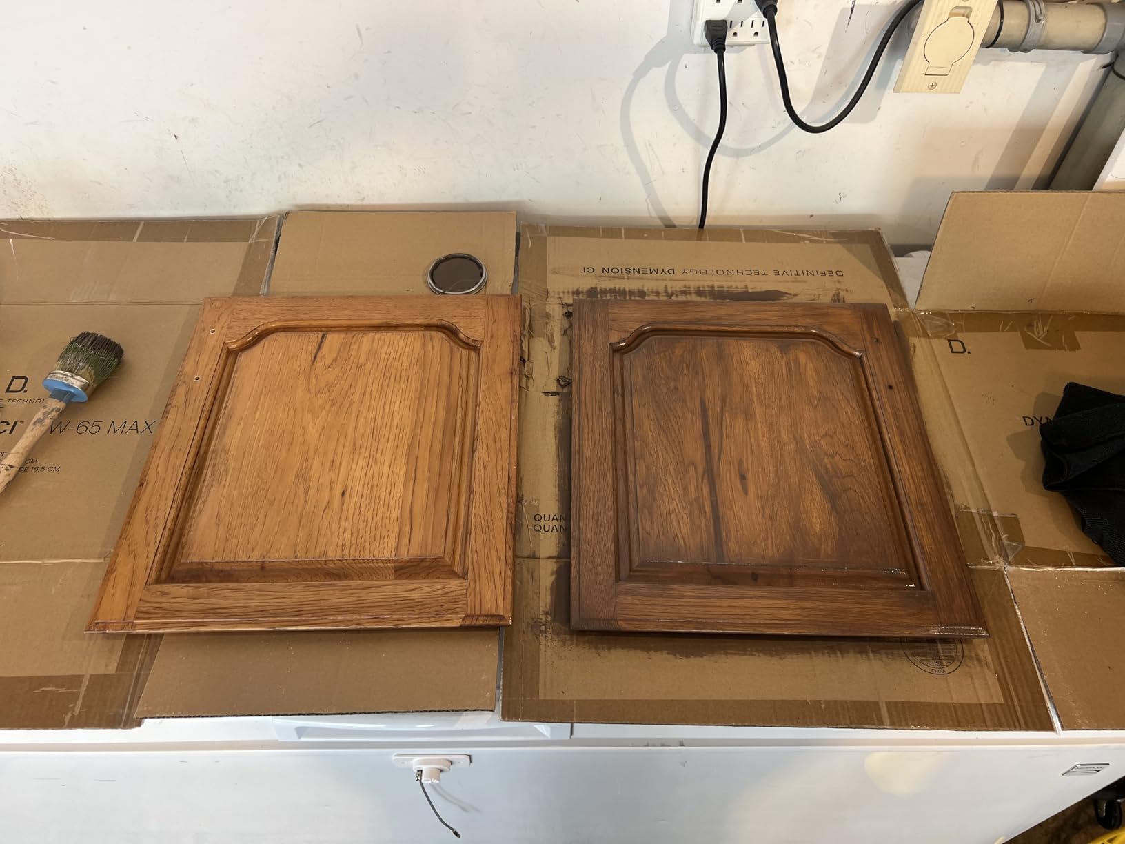 Heirloom Traditions All-in-ONE Gel Stain, Toasted Oak (Faux raw Wood), Pint - No Sanding or Sealer Needed, Oil Based for Interior/Exterior use customer photo 1