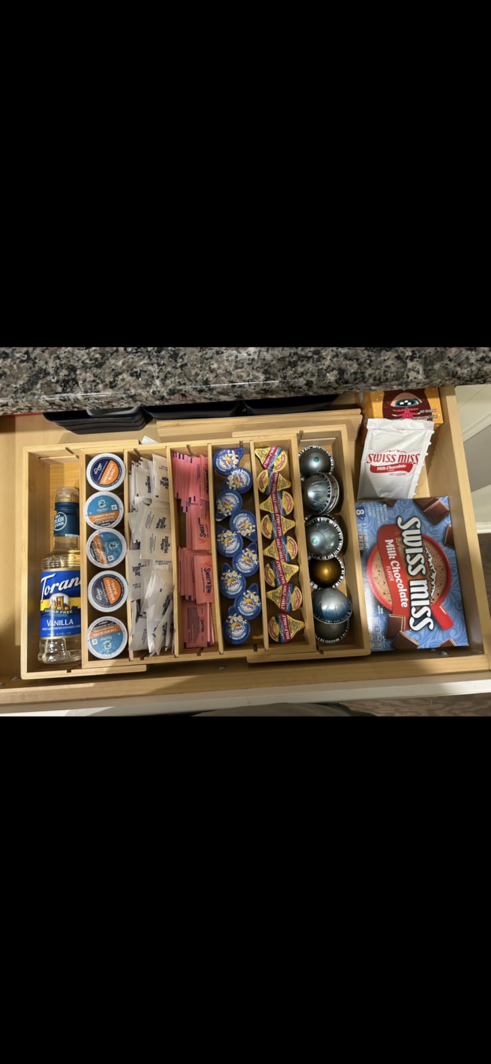 MinBoo Bamboo K Cup Holder for Drawer or Countertop Coffee Pod Holder Expandable K Cup Pod Storage Tea bag organizer customer photo 1