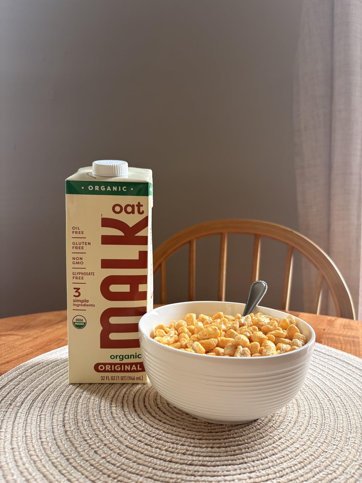 MALK Organic Oat Milk (32oz, Pack of 6) Original Shelf Stable Organic Oat Milk customer photo 1