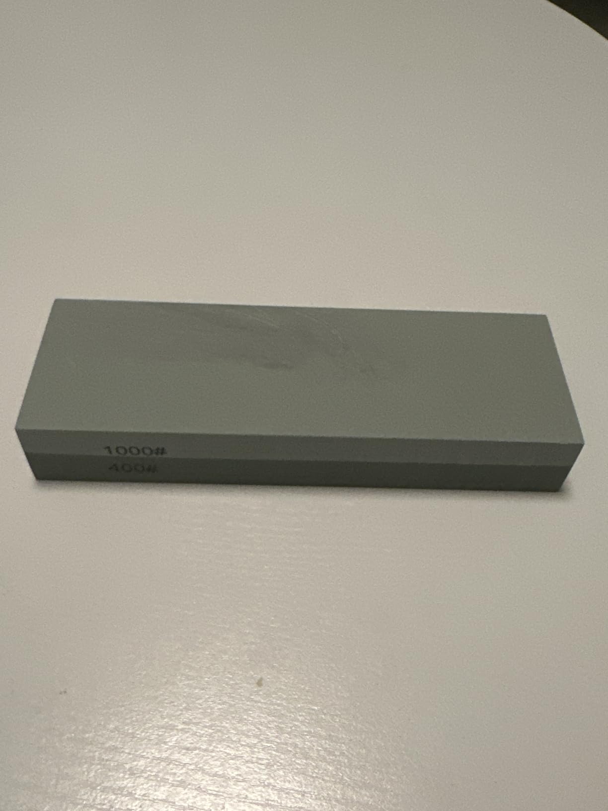 Knife Sharpening Stone with Non-slip Rubber Base, 400/1000 Grit Premium Whetstone, Double-Sided Knife Sharpener for Kitchen, Waterstone for Honing Blades Manually customer photo 2