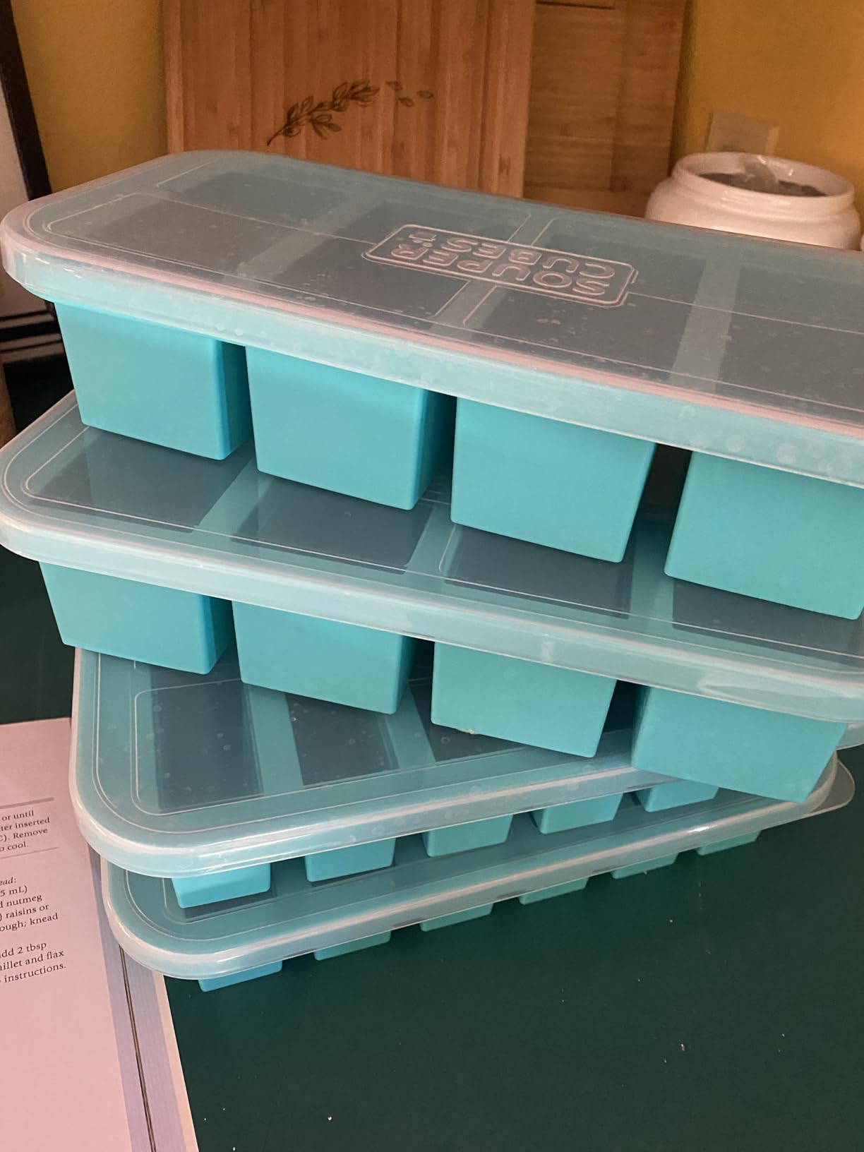 Souper Cubes 1/2 Cup Silicone Freezer Mold, Perfect for Storing Soups, Sauces, Juices, Desserts, Smoothie Prep and More, Freezer Portion Mold for Meal Prepping - Blueberry - 1-Pack customer photo 1