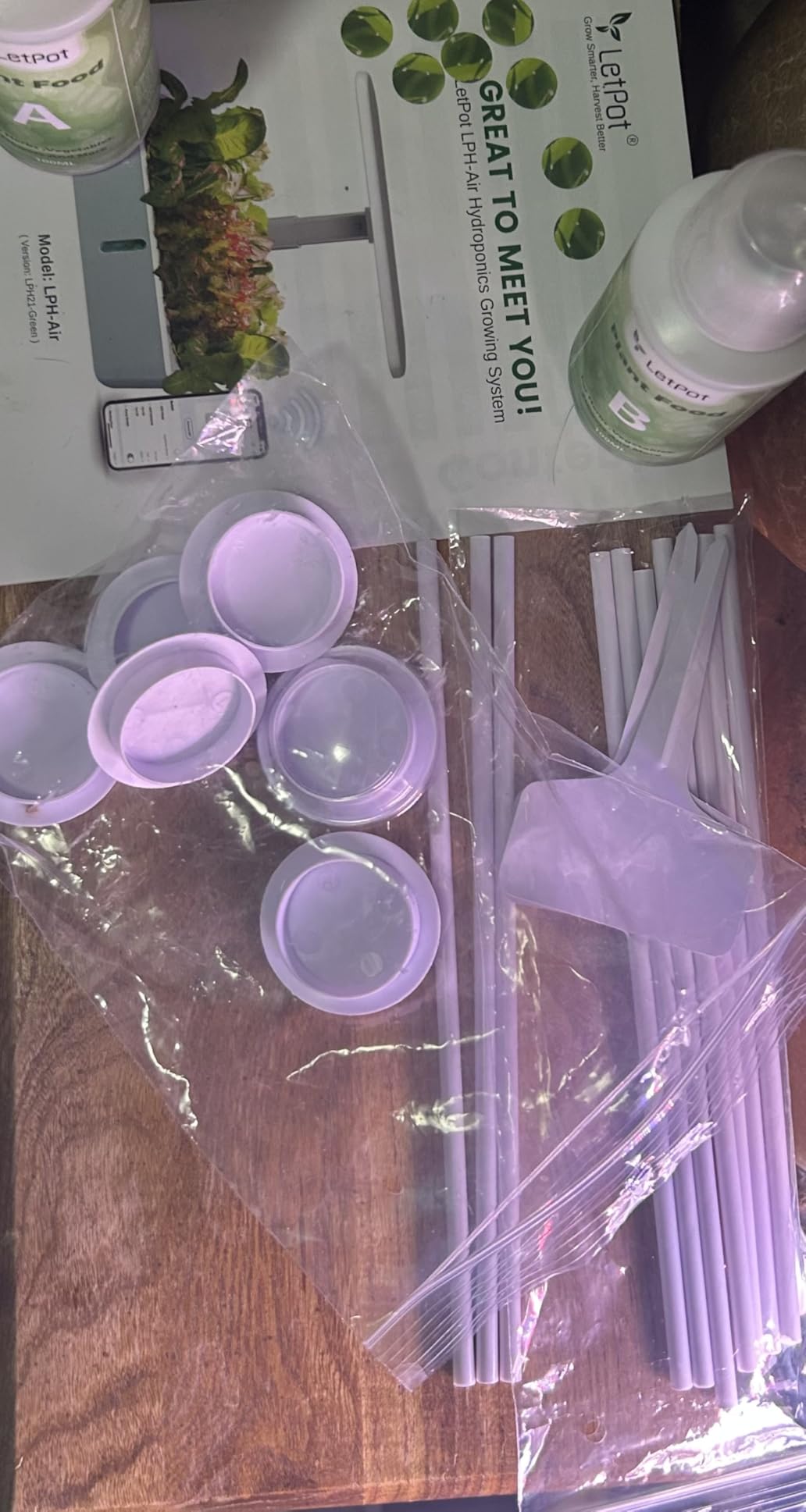 LetPot LPH-Air Hydroponics Growing System Kits, APP & WiFi Controlled Smart Indoor Garden with Adjustable 24W Grow Light Full Spectrum, 10 Pods customer photo 2