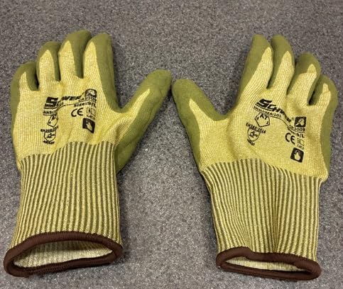 Schwer 2 Pairs Cut Resistant Gloves ANSI A6/A7 (Send Randomly) Cut Proof Work Gloves, Touchscreen, for Men and Women Used for Woodworking, Glass Cutting, Construction, L customer photo 1