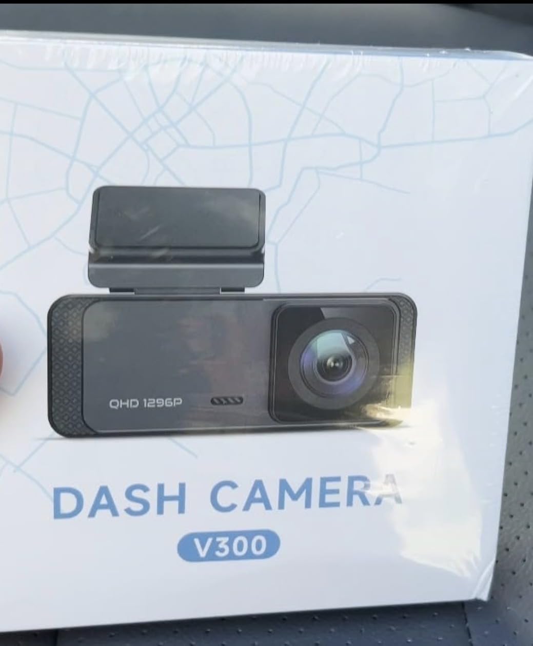 Dash Cam 1296P Front Dashcam, V300 WiFi Dash Camera for Cars with App, Night Vision, Mini Hidden Single Car Camera, Loop Recording, 24H Parking Mode, Support 256GB Max, Black customer photo 2
