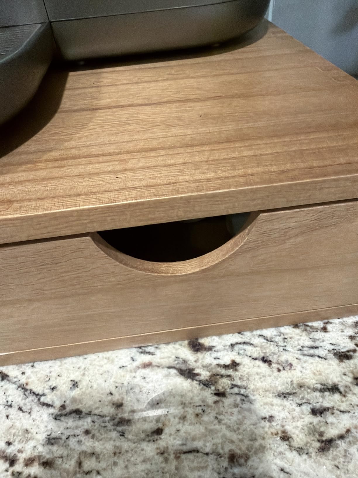Wooden K Cup Organizer Coffee Pod Storage Box, Coffee Pods and Tea Organizer Holder, K Pod Drawer Coffee Maker Machine Stand, 30 Pod Capacity customer photo 2