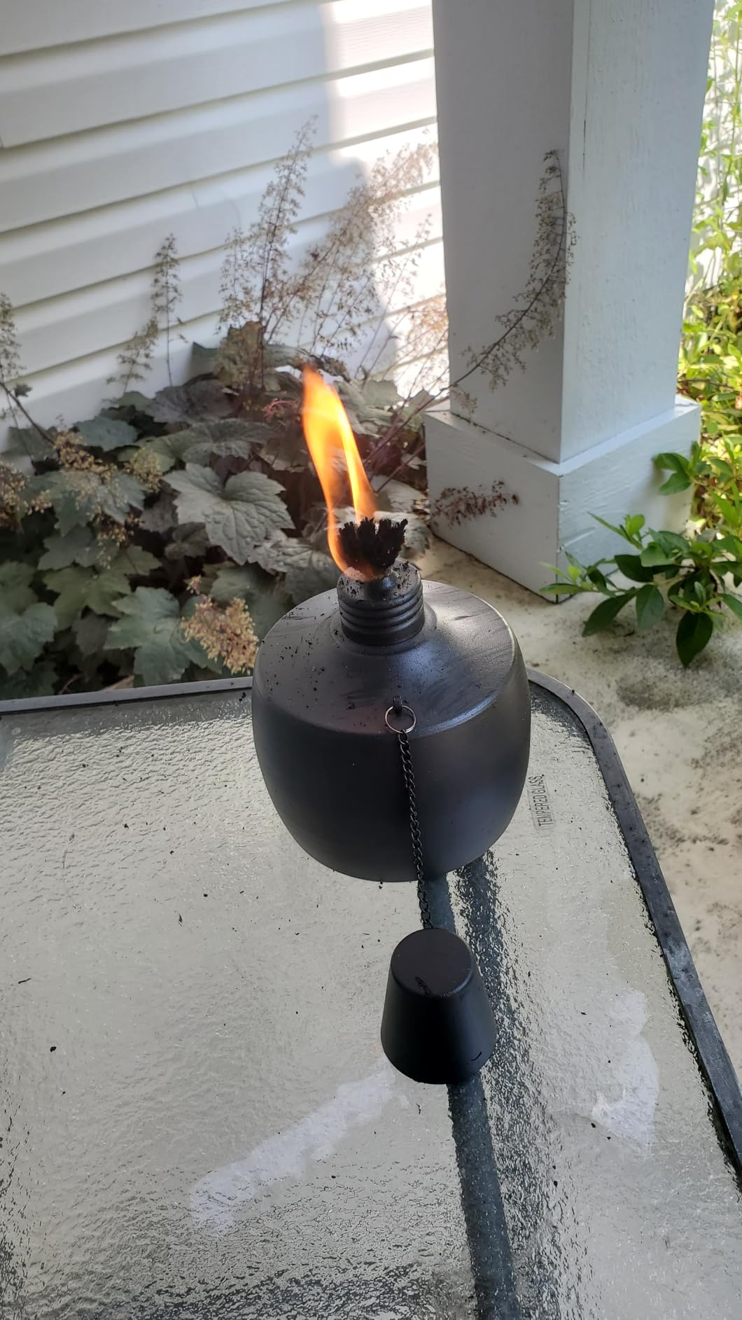 4-Pack Citronella Tabletop Torches, MQKIWAO 21 oz Table Top Torches for Outdoor, Metal Oil Burner Candles with Fiberglass Wick customer photo 1