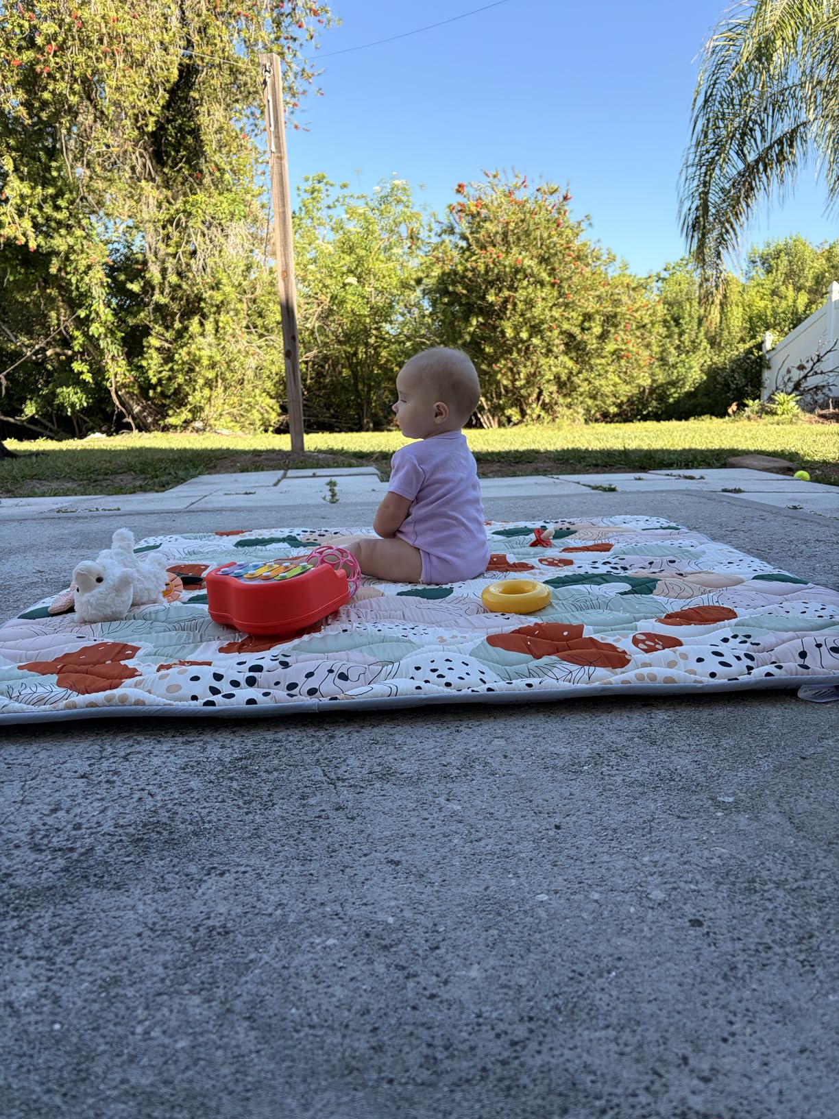 Blissful Diary Baby Play Mats for Floor, 71x59 Inch Extra Thicker & Large Soft Cushioning Foam Playmats for Babies and Toddlers customer photo 1