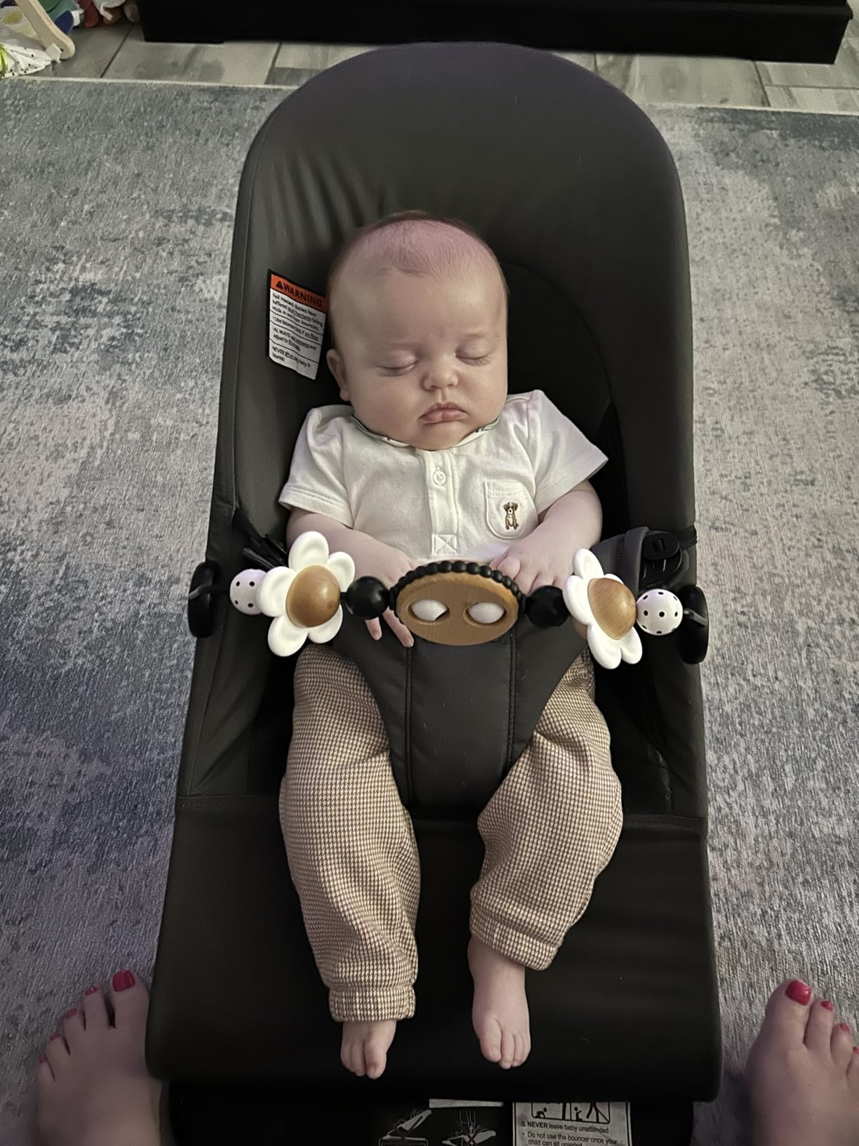 BabyBjörn Bouncer Balance Soft, Dark Gray, Woven/Jersey, Tri-Fabric | 2-in-1 Adjustable Baby Bouncer Seat and Toddler Chair, Newborn to Toddler (8-29 lbs), 4 Positions, Lightweight & Portable customer photo 2