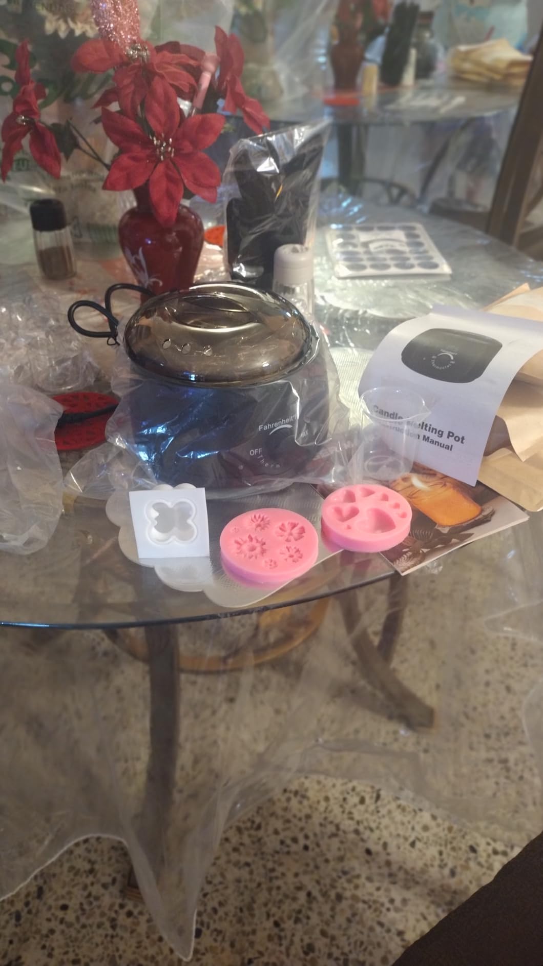 Candle Making Kit, Scented Candles Making Kit Supplies with Digital Soy Wax Melt Warmer Candle Making Complete Kit for Adults Beginners DIY Starters customer photo 2