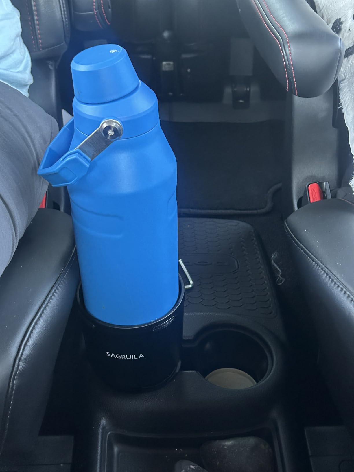 Quick-Install Car Cup Holder Expander, Space-Saving Cup Holder for Car with Offset Design, Non-Slip Large Water Bottle Holder Expander, Compatible with Owala, Stanley, Yeti Cups (24oz to 64oz) customer photo 1