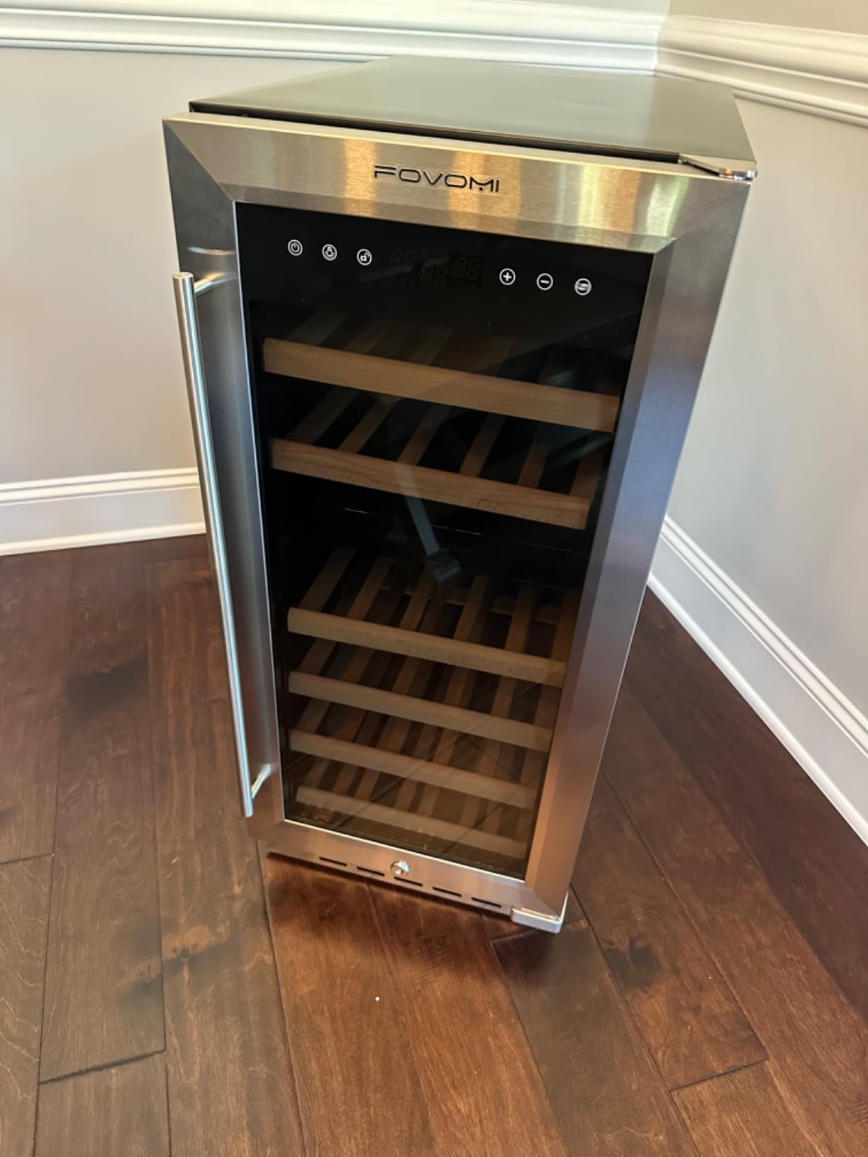 Wine Fridge, 52-bottle Wine Cooler Refrigerators Freestanding, Dual Zone Compressor Wine Chiller customer photo 1