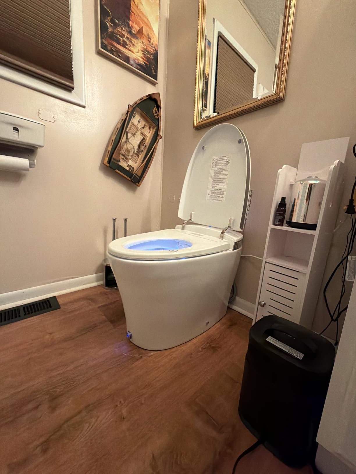 EPLO Smart Toilet with Powerful Flush, Auto Open/Close,Foam Shield, Elongated Heated Seat, ADA Comfort Height Bidet Toilet,Instant Warm Water&Dryer,Temp Display - iX7-PRO customer photo 1